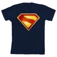 thumbnail image 6 of Superman Logo Youth Navy Crew Neck Short Sleeve T-shirt-XS, 6 of 6