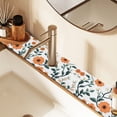 thumbnail image 2 of Yayeee Faucet Mat for Kitchen Sink 30" Diatomite Long Splash Guard Pad, Flowers Pattern, 2 Pack, 2 of 7