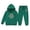 Dark Green#9527, variant on BOOMNY Girls 2 Peice Sweatsuits Letter Graphic Y2K Long Sleeve Hoodies Sweatpants Outfits for Kids Fall Winter Track Suits