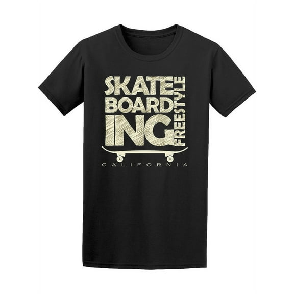 Freestyle Skate Board California T-Shirt Men -Image by Shutterstock, Male Small