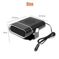 thumbnail image 2 of 2-In-1 Portable Car Heater with 360° Rotation, Quick Defrost, Plug Cigarette Lighter Design, Heating & Cooling, 30-Second Quick Heat, for Car RV SUV (Black 24V), 2 of 7