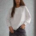 thumbnail image 4 of Camisetas Mia Muse para mujer, informales, básicas, de uso diario, de manga larga, color liso, con cuello redondo, para oficina., 4 of 5