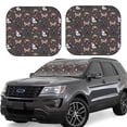 thumbnail image 1 of Balery French Bulldogs Parasol para parabrisas de coche de 2 piezas | Parasol plegable para parabrisas delantero de coche para la mayoría de sedanes-Medium, 1 of 6