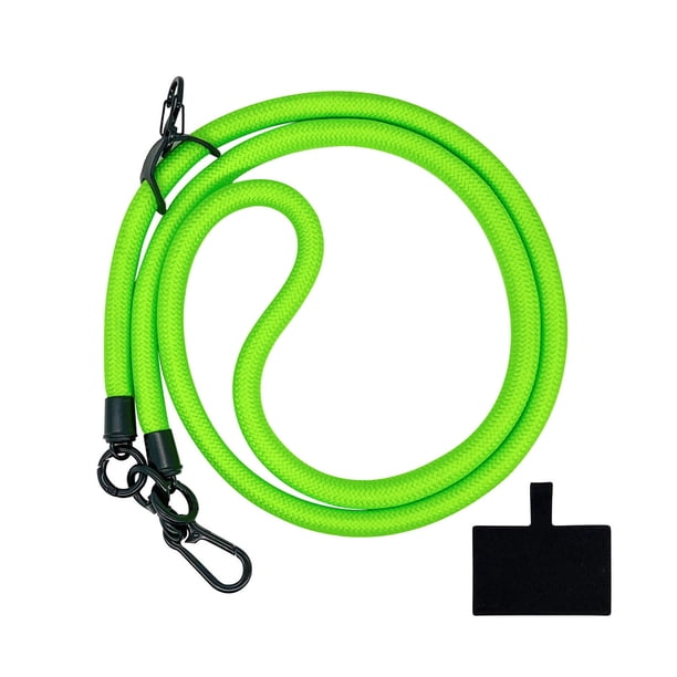 Fiudx Correa para Teléfono de Cuerda de 10 Mm de Grosor, Cordón Cruzado de Nailon Resistente, Clip Ajustable y Desmontable, Diseño Seguro Antipérdida, Ideal para Viajes, Compras y Actividades Al Aire