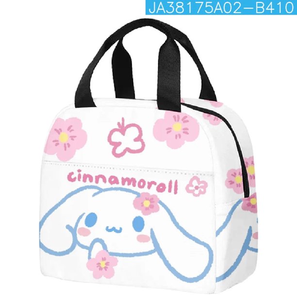 Bolsa de almuerzo de tela Oxford con dibujos animados en 3D de Sanrio Cinnamorolls para niños, impermeable, con aislamiento, para exteriores, para pícnic, bolso de mano para niñas