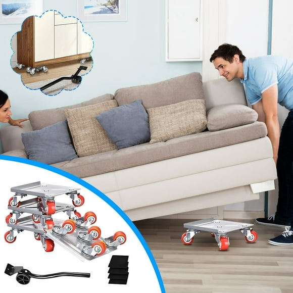 Ovzne Furniture Movers Heavy Duty Mover 5-Wheel Furniture Dollies Short Load Lifter With Antis- Pad For Cabinets Sofas Appliances Drawers On Clearance