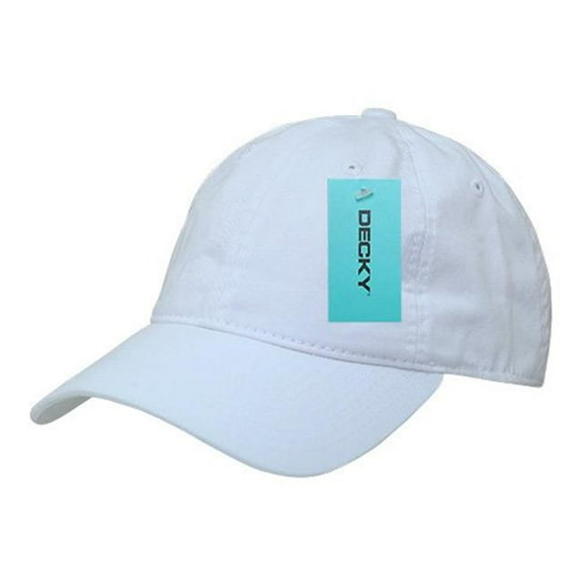 Decky 363-WHT Bonnets en Coton Délavé, Blanc