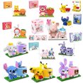 thumbnail image 1 of Bloques de construcción de Pikachu, oso, conejo, serie creativa, Mini Juguetes Divertidos, bloques de construcción, figura de acción, adorno, juguetes para niños, 1 of 4