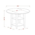 thumbnail image 6 of East West Furniture Sudbury 3-piece Traditional Wood Dining Set in Linen White, 6 of 9