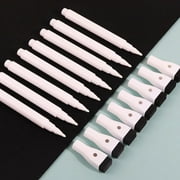 8Color Liquid Chalk Erasable Highlighter Fluorescent Marker Pen for Whiteboard Graffiti LED Advertisement Chalkboard White 1-2mm 8Pcs white