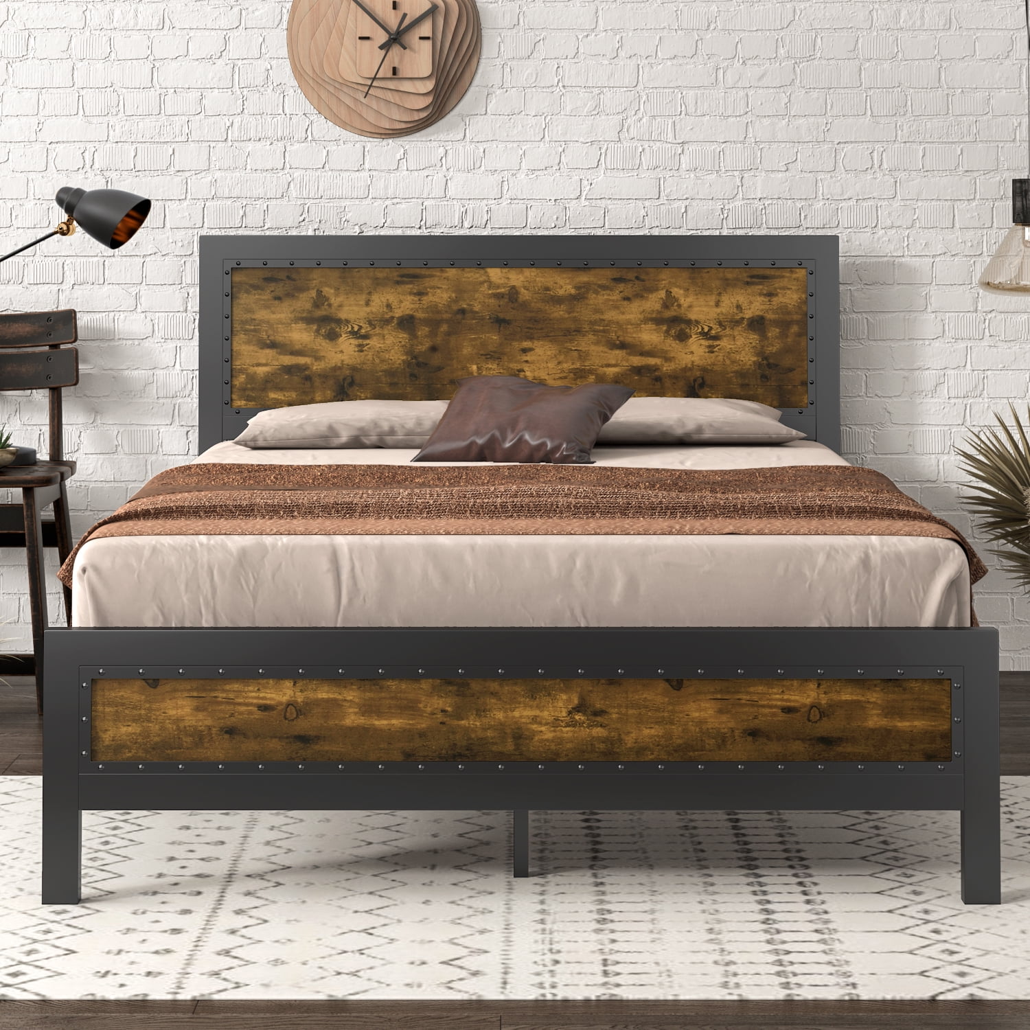 Metal Platform Bed Frame, How To Build A Headboard For Full Size Bed