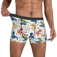 thumbnail image 3 of Men's Boxer Briefs, Dinosaur Soft Comfy Mens Underwear Boxer Briefs Breathable With Widen Waist, 3 of 7