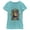 Tahiti Blue, variant on Girl's Aladdin Jasmine Gold Lotus Ornate  Graphic Tee Tahiti Blue X Small