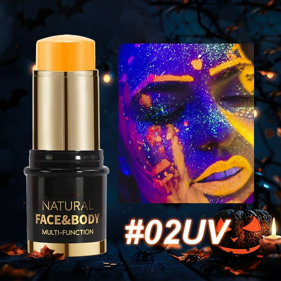 WIFKLSIIPG 12 Colors Fluorescent Paint Sticks Face Body Paint Stage Party Makeup Children's Paint Easy to Wash Fluorescent Face Paint Water Soluble Face Paint Stage Performance Makeup