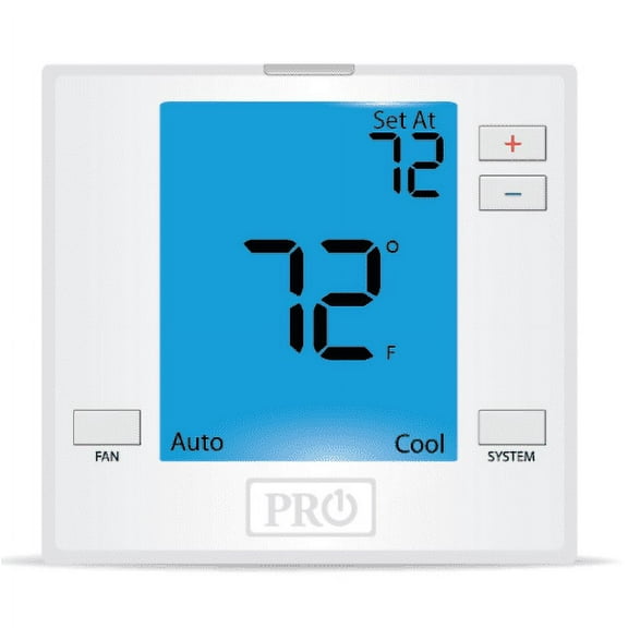 Pro1iaq T751 Non-Programmable Digital Thermostat - 24V - 3H2C Universal - 5 Year Warranty -.5 Lbs