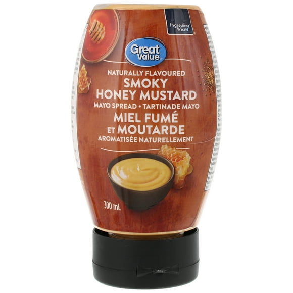 Great Value Naturally Flavoured Smoky Honey Mustard Mayo Spread, 300 mL