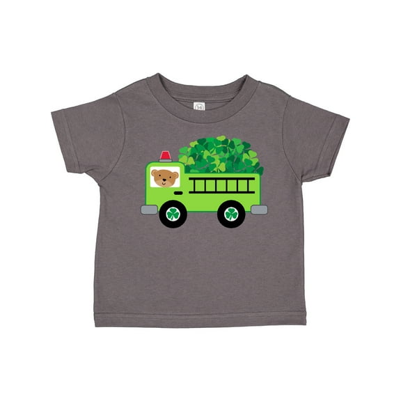 Inktastic Irish St Patricks Day Fire Truck Boys or Girls Toddler T-Shirt