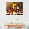 thumbnail image 2 of ONETECH ARPEOTCY Framed Canvas Wall Art, Vintage Still Life Wall Art Home Decor, Classical Farmhouse Fruit Oil Painting for Kitchen, Dining Decor 16\x12\, 2 of 4