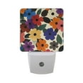 thumbnail image 6 of Yayeee LED Night Light for The Home Plug in With Light Sensors 2 Pack, Large Colorful Flowers Pattern, 6 of 6