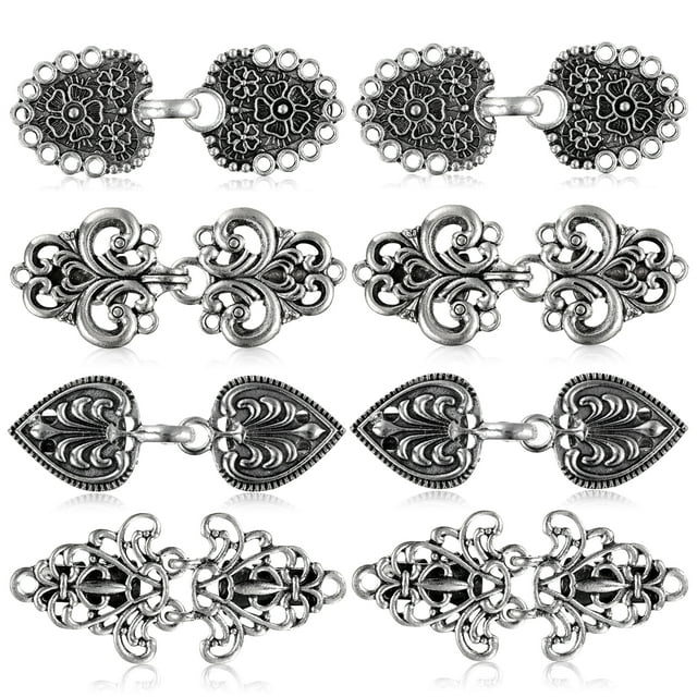 Guardurnaity 4 piezas de jersey vintage, bufanda, cárdigan, clip, accesorio delicado y elegante para estilo clásico. Accesorios de disfraces