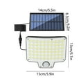 thumbnail image 3 of YIMWNYI Outdoor Light Sensor Solar Wall Lamp, Rainproof IP44, Modern Style Design for Courtyard Terrace Garden Garage, Easy to Install, Automatic Lighting, Remote Control Included, 3 of 6