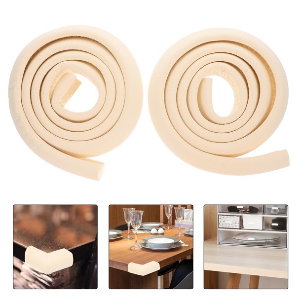 unbranded 1Jgo Protector Para Bordes De Muebles Beige Y Fácil De Usar Para Mesas Y Escritorios