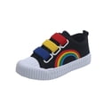 thumbnail image 4 of Zapatos de lona para niños, primavera y otoño, zapatos blancos para niñas, zapatos individuales arcoíris, zapatos para niños, zapatos de tabla para bebé, 4 of 5