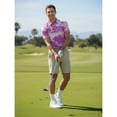 thumbnail image 5 of Birdie Bound Men's & Big & Tall Men's Vintage Honolulu Print Polo Top, Sizes XS to 4XLT, 5 of 6