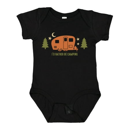 

Inktastic Rather Be Camping C3 Boys or Girls Baby Bodysuit