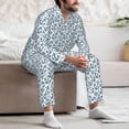 thumbnail image 7 of Naloa Nautical Theme Anchors Men’s Pajamas Set - Long Sleeve Button Down Sleep Shirt and Pajama Bottoms Sleepwear Set-XX-Large, 7 of 7