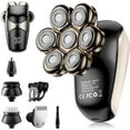 thumbnail image 1 of SHPAVVER 5-in-1 Waterproof Electric Razor for Bald Men - Rechargeable 7D Rotary Shaver Grooming Kit, 1 of 9
