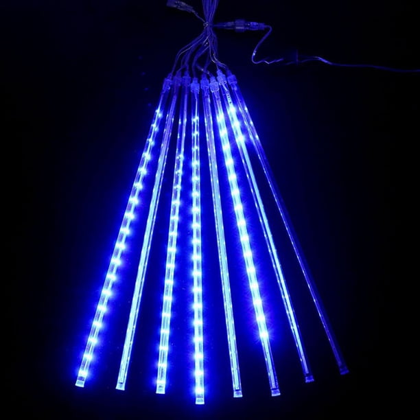 Luces LED, lámpara de escritorio, luz de noche, luz de libro, tubo de lluvia de meteoritos SMD hueco LED navideño de 30 cm decorativo A chopper