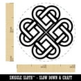 thumbnail image 2 of Celtic Shamrock Knot Outline Self-Inking Rubber Stamp Ink Stamper - Green Ink - Mini 1/2 Inch, 2 of 7