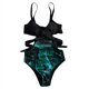 thumbnail image 1 of Gibobby Traje de baño de una pieza Bikini Traje de baño de una pieza Traje de baño estampado Playa Damas Sin espalda Sexy Trajes de baño sexy Conjunto de(Negro,M), 1 of 5