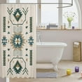 thumbnail image 3 of American Southwest Shower Curtain Indian Tribal Aztec Style Bathroom Curtain for Kids Teens Adults Women Bathroom Decor Geometric Abstract Arrow Waterproof Curtain Boho Beige Bath Curtain,72" Wx84 L, 3 of 6