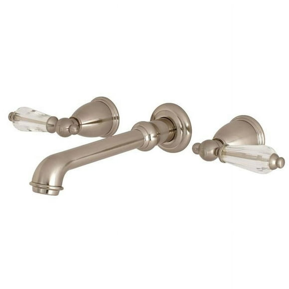 Kingston Brass KS7028WLL Wilshire Wilshire Robinet de Baignoire Romaine à 2 Poignées, Nickel Brossé