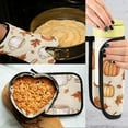 thumbnail image 5 of Yayeee Oven Mitts and Pot Holder Set of 4 Heat Resistant Kitchen Gloves Baking Hot Pad, Fall Mug Pattern, 5 of 5