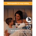 thumbnail image 4 of Luz de lectura LED NQ para el cuello 3 COLORES ajuste de BRILLO recargable negro, 4 of 4