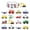 mix, variant on 500 Pcs/Roll Vehicle Stickers Cartoon Construction Vehicle Decals Car Stickers For DIY Craft