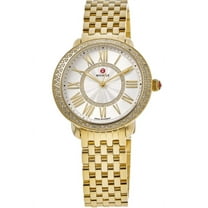 Michele Serein Silver Dial Gold Steel Women's Watch MWW21B000161