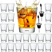 Shot Glasses Set of 24- 2oz /60ml Clear Shot Glass with Heavy Base Shot Glasses Bulk for Whiskey, Tequila, Vodka, Liqueur, Bars