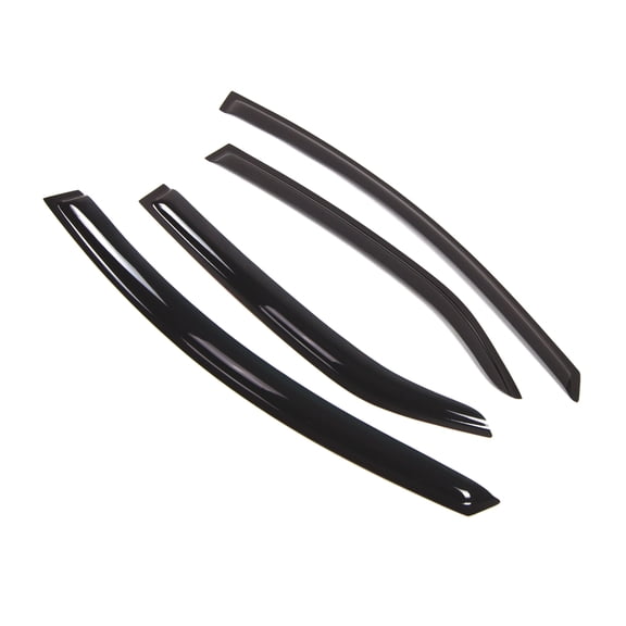 Tuningpros WD2-279 Outside Mount Window Visor Deflector Rain Guard Dark Smoke 4 Pcs Set For 2009-2013 Kia Forte