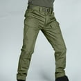 thumbnail image 4 of IROINNID Mens Cargo Pants Multiple Pockets Cargo Trousers Work Wear Cargo Pocket,Olive Green, 4 of 9