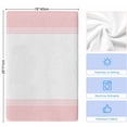 thumbnail image 5 of Pink White Striped Kitchen Towels Set of 2, Modern Abstract Art Aesthetics Soft Microfiber Dish Towels, Absorbent Quick-Dry Washable Dishcloths for Kitchen Cleaning, Drying Dishes, 18x28 Inches, 5 of 9