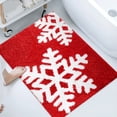 thumbnail image 7 of Xuniizn Christmas Door Mat Xmas Welcome Christmas Mat Non-Slip and Washable Winter Doormat Rubber Back Snowflakes Door Mat Rugs for Indoor Outdoor, Christmas Decorations for Home, 7 of 7