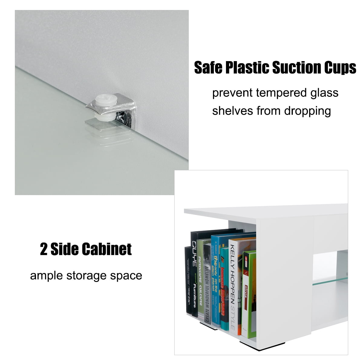 Hommpa TV Stand Corner Computer Desk Modern Computer Table Simplest Gaming Desk Writing Desk Workstation for Home Office Small Space, White