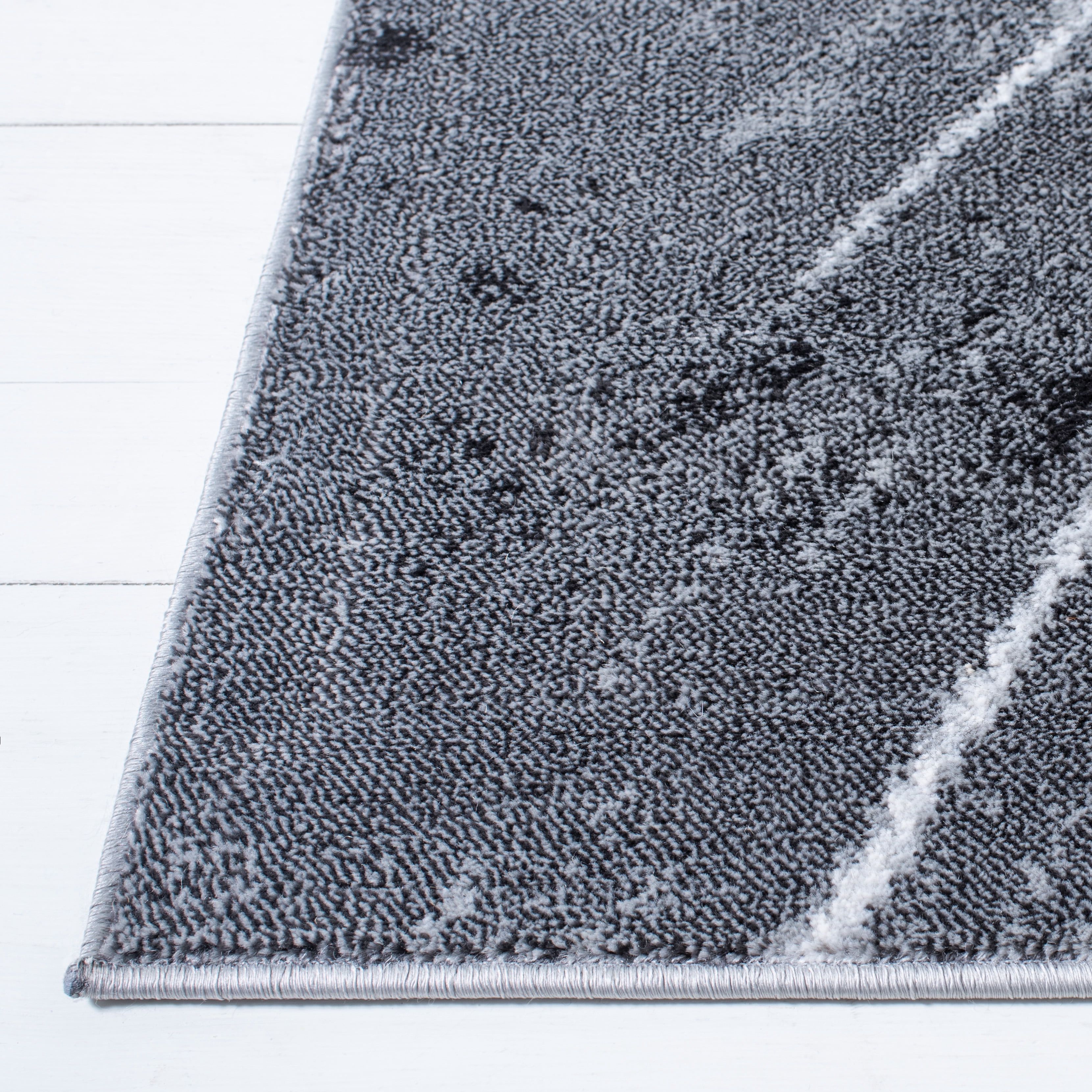 SAFAVIEH Lagoon Collection LGN202H Charcoal / Ivory Rug