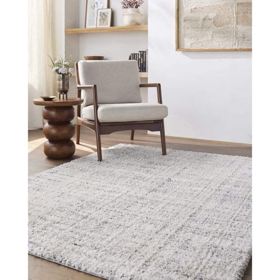 Livabliss Honour Bohemian/Eclectic Abstract Area Rug,5'3" x 7',Off-White/Light Gray