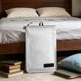 thumbnail image 4 of Nylon Travel Packing Bag Extra Large Size, Waterproof Luggage Organizer Pouch with Zipper, Clothing Storage Cube for Suitcase Travel Home, White, 20.8x11.7 Inches, 4 of 5
