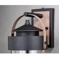 thumbnail image 2 of Vaxcel International T0447 10 in. Cumberland Outdoor Wall Light in Textured Dark Bronze & Burnished Oak, 2 of 4